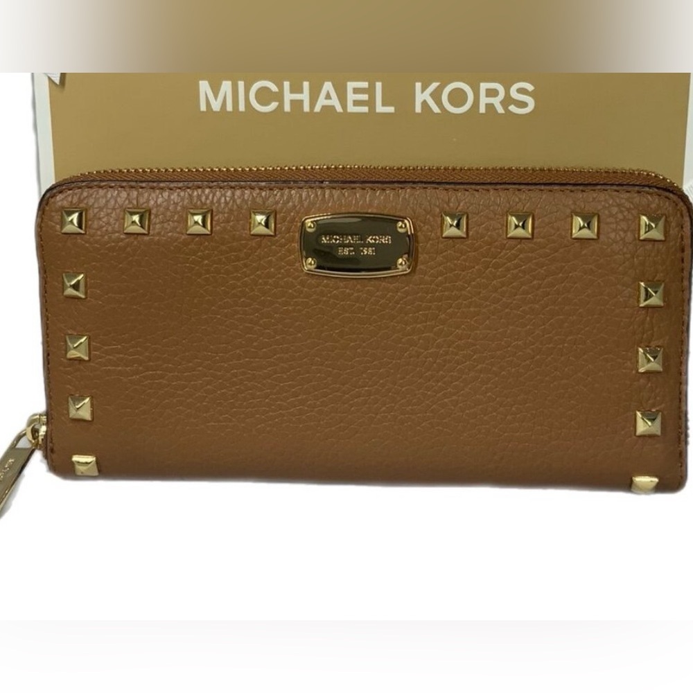 Michael Kors Studded Leather Wallet